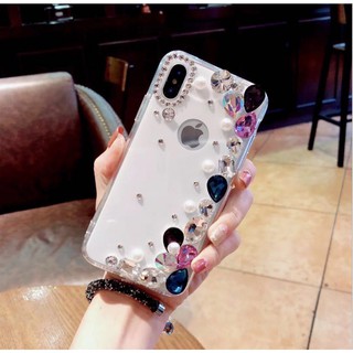 [IB DÒNG ĐT]ốp lưng handmade đính đá thủ công Đá Size to