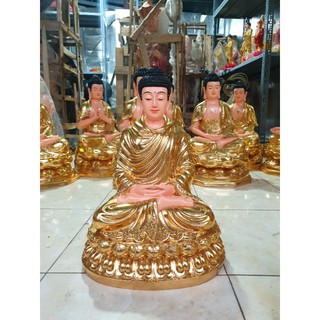 Tượng Bổn Sư 50cm dát vàng