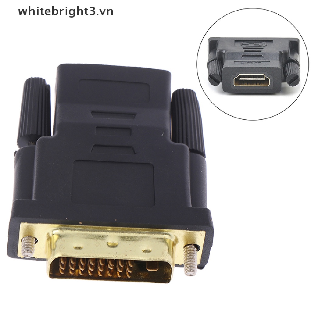^in stock^ HDMI Female To Female VGA 24+1Pin DVI Male HDMI Male Adapter Connector HDTV .