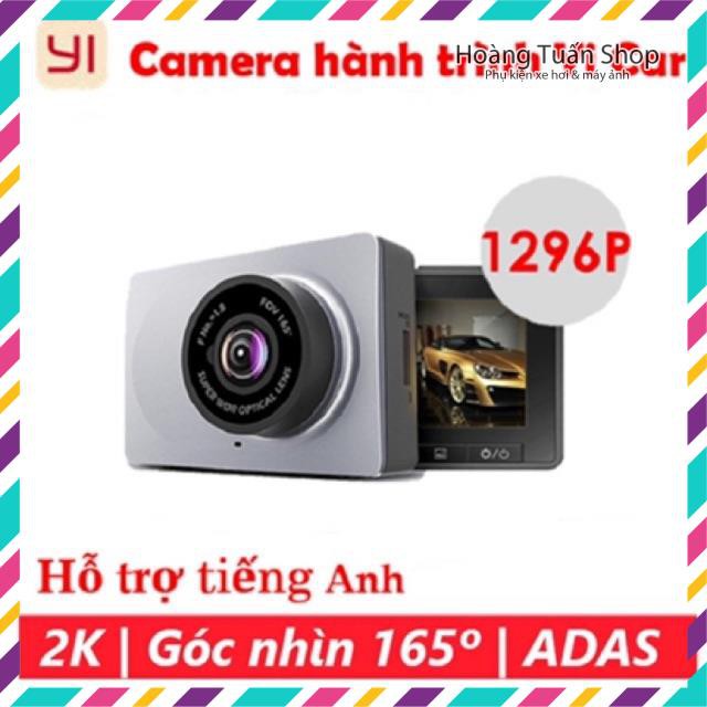 Yi 2k Xiaomi Camera hành trình ô tô xe hơi Xiaomi Yi 2k 1296p góc rộng 165 độ giao diện tiếng Anh kèm thẻ nhớ tốc độ cao | WebRaoVat - webraovat.net.vn