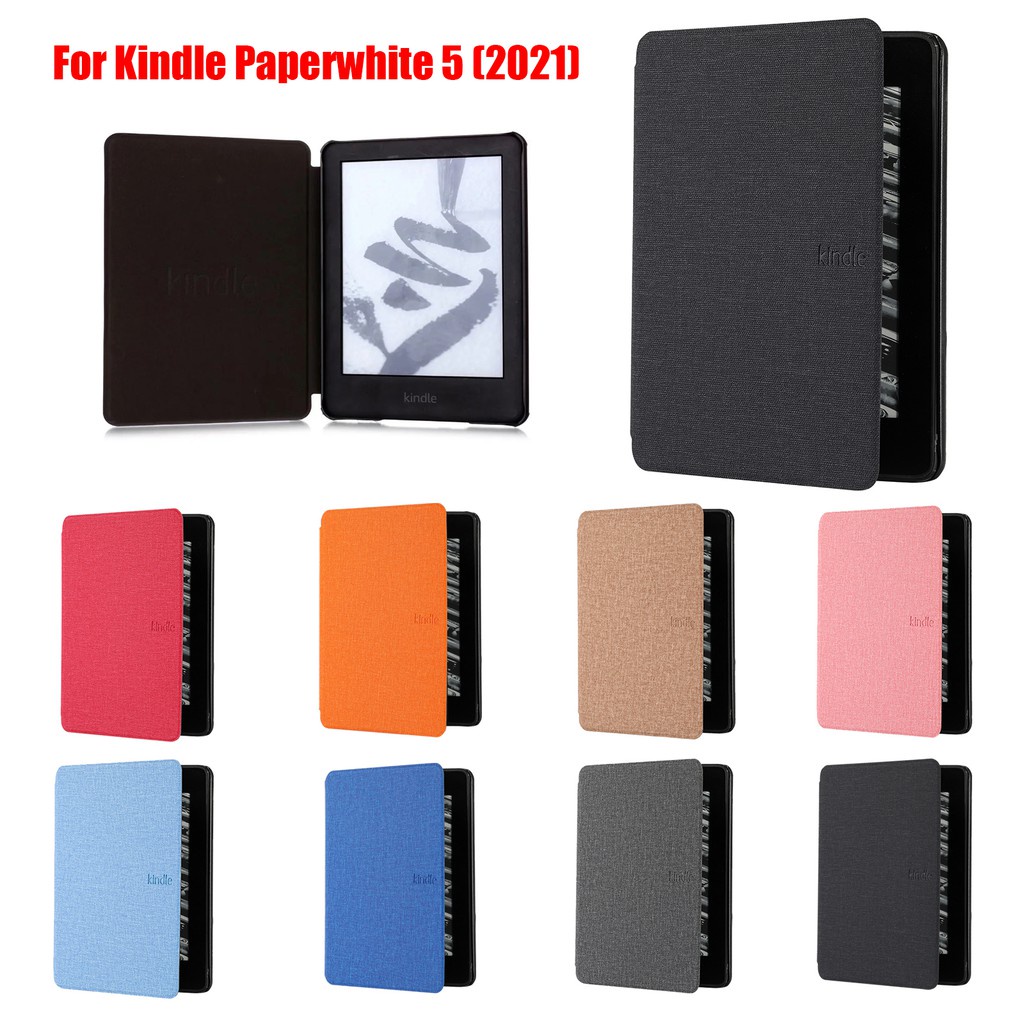 Bao da máy tính bảng phối vải cho Amazon Kindle Paperwhite 5 11 thế hệ 6.8 inch Paperwhite 4 3 2 1
