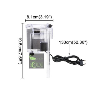 Lọc Thác Bể Cá Cảnh Trong Suốt M06