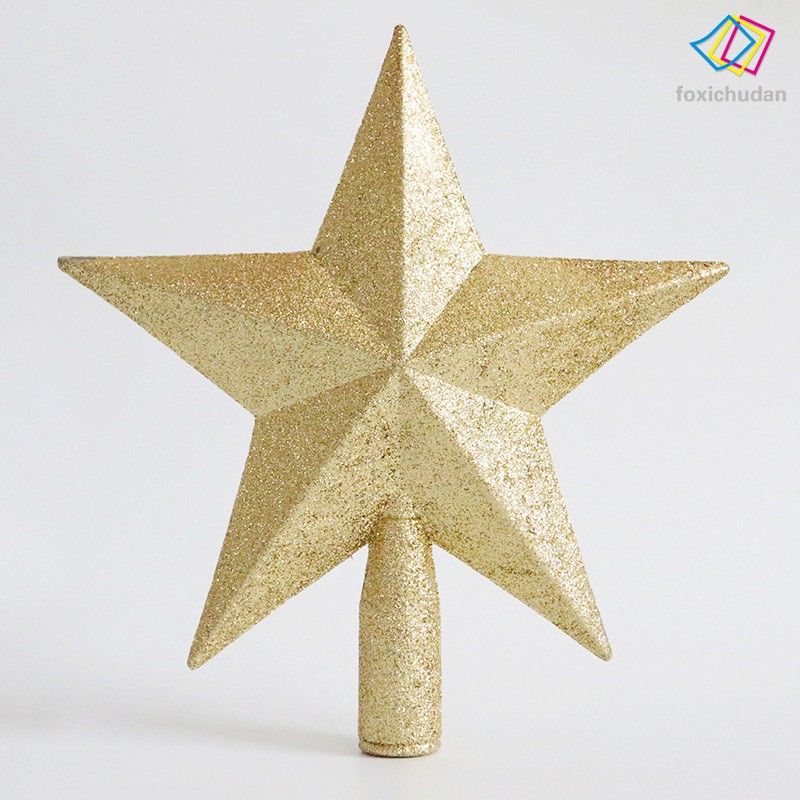 FCD☆ Christmas Tree Top Stars Pentagram Decoration Accessories Ornament Topper for Home