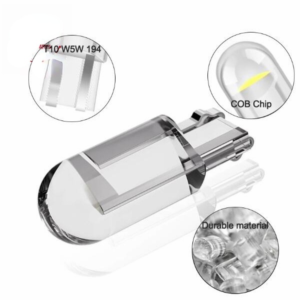 1 LED bulb T10 W5W WY5W 168 501 2825 COB for car 1 Led Lights T10 W5W T10 Mounting Number Plates Cars Motorcycles