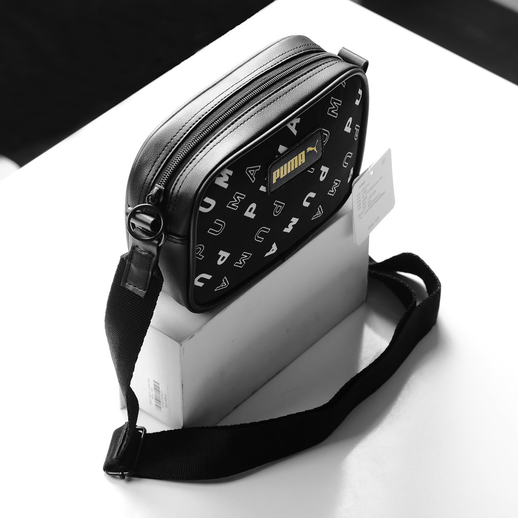 Túi đeo chéo puma phối da nam nữ