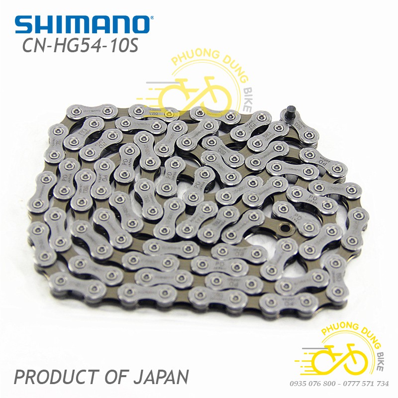 Xích sên xe đạp Shimano Deore CN HG54 10 speed - Fullbox Hàng Chính Hãng