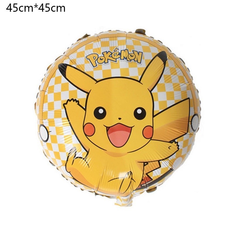 Set 5 Bong Bóng Pokemon Trang Trí Tiệc Sinh Nhật