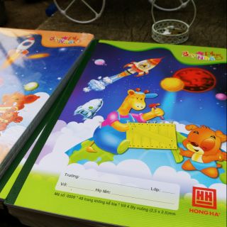 Vở ô ly Hồng Hà những người bạn nhỏ 48 trang định lượng 100g/m