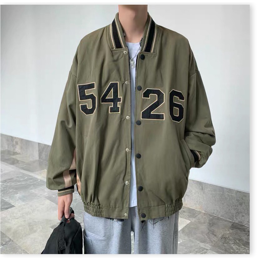ÁO KHOÁC BOMBER NAM, ÁO KHOÁC GIÓ BÓNG CHÀY PHỐI CHỮ SỐ VIỀN CỔ PHONG CÁCH THỜI TRANG CÁ TÍNH SÀNH ĐIỆU | BigBuy360 - bigbuy360.vn