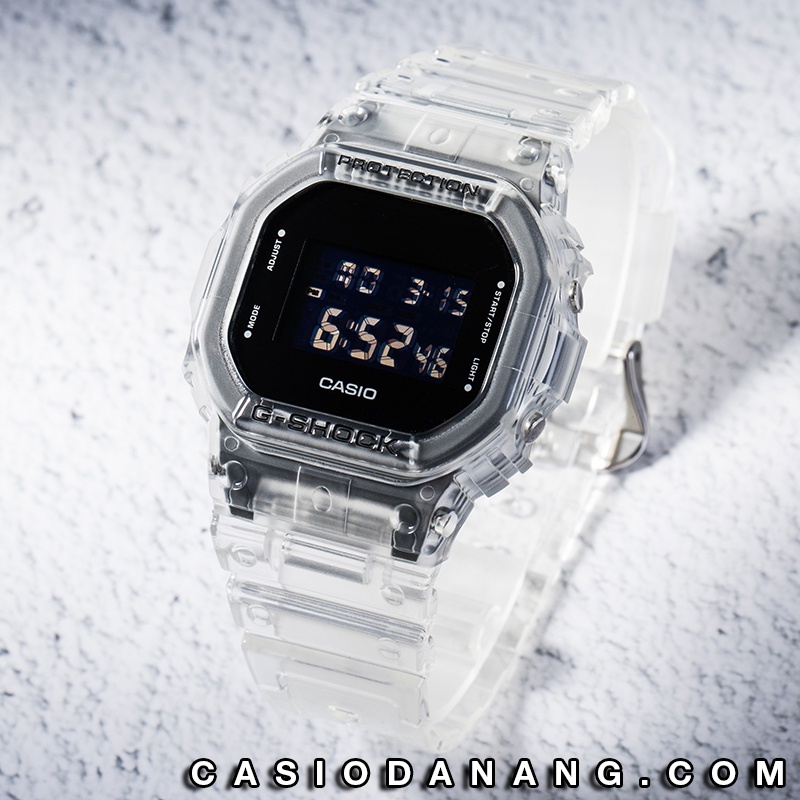 Đồng hồ nam dây nhựa Casio G-Shock chính hãng Anh Khuê DW-5600SKE-7DR