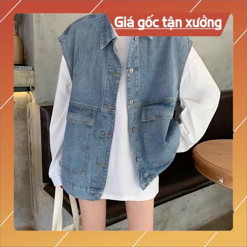Hàng Loại 1 Áo Gile Jean ANY Unisex Nam Nữ (Ảnh Thật/ Có Sẵn)