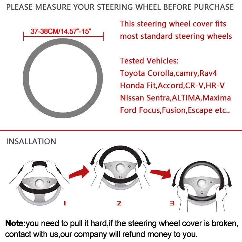 Bao Da PU Bọc Vô Lăng Xe Hơi Mazda 2 3 6 Axela Atenza Demio CX-3 CX-4 CX-5 CX5 CX 5 CX-7 CX-9