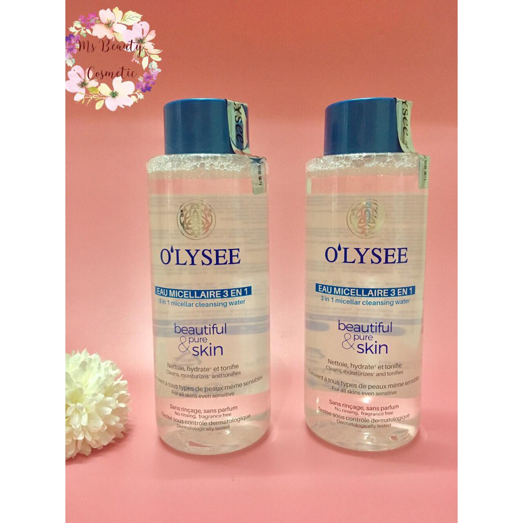 [CHECK CODE]TẨY TRANG HỮU CƠ OLYSEE 3 IN 1 DẠNG NƯỚC 500ML