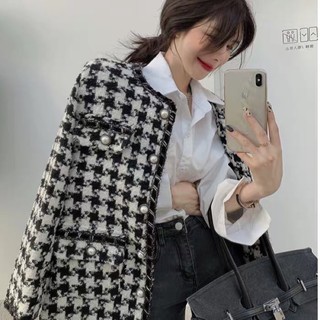 [ORDER] Áo khoác dạ tweed trần bông