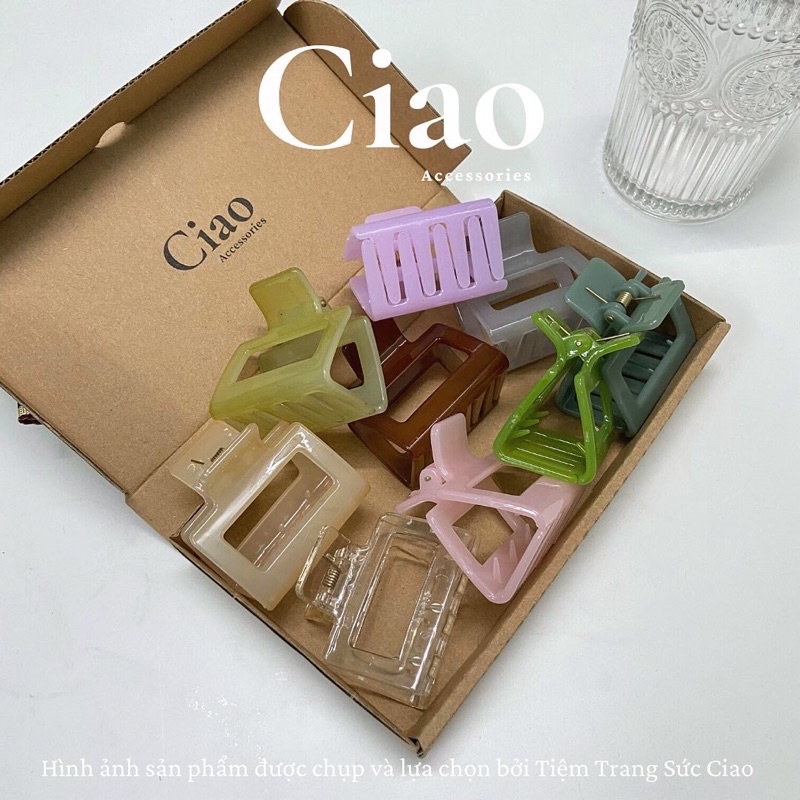 [HOT TREND] Kẹp tóc/ Phụ kiện tóc càng cua màu kẹo ngọt pastel phong cách Hàn Ciao accessories
