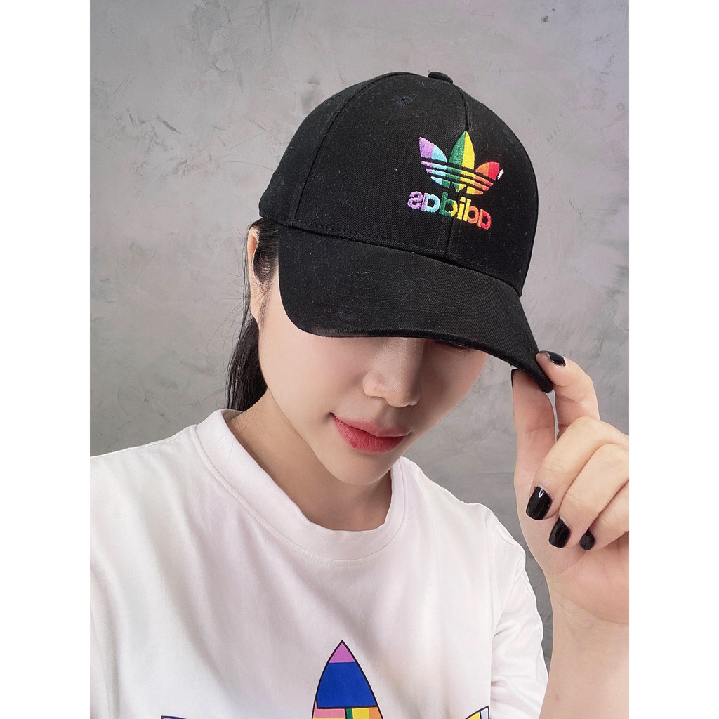 ⚡️[💖 FREESHIP XUẤT DƯ XỊN ] Mũ / Nón kết Thời Trang Adidas Pride Baseball Cap Black - GP2594 / Full Tag Code / Ảnh Thật