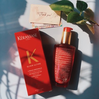 Dầu dưỡng tóc phục hồi phiên bản giới hạn KERAS Elixir Ultime Rouge.