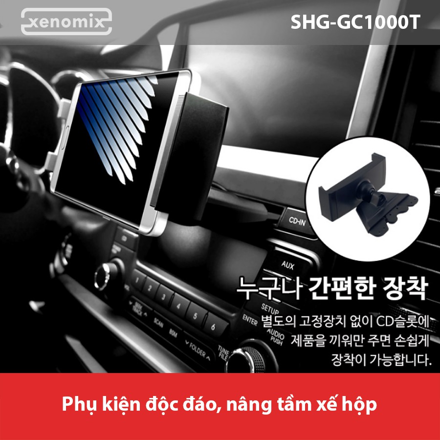 [Mã BMBAU50 giảm 10% đơn 99k] Giá Đỡ Máy Tính Bảng Gắn Khe Ổ CD XENOMIX SHGGC1000T Nhập Khẩu Chính Hãng