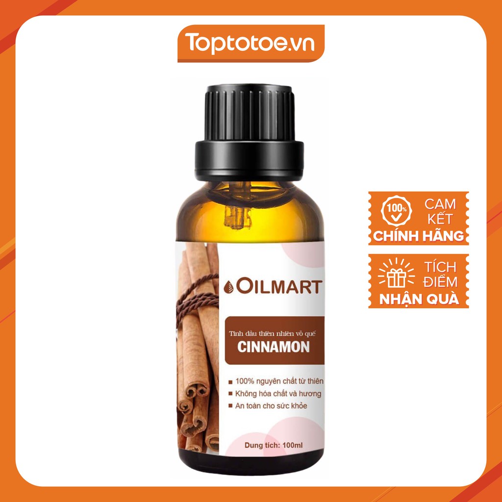 Tinh Dầu Thiên Nhiên Vỏ Quế Oilmart Essential Oils Cinnamon