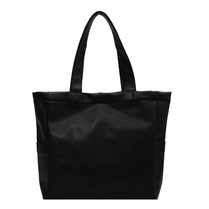 Túi Xách Đeo Vai Màu Sắc Đơn Giản Kích Thước Lớn Phong Cách Retro Cho Nữ