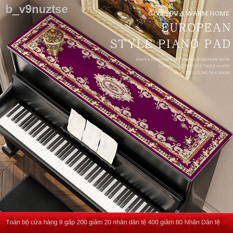 ☁ ◊ (HÀNG HOT)¤☫Nắp đàn piano phong cách châu Âu khăn phủ chống bụi cao cấp ánh sáng sang trọng điều hòa không khí che b