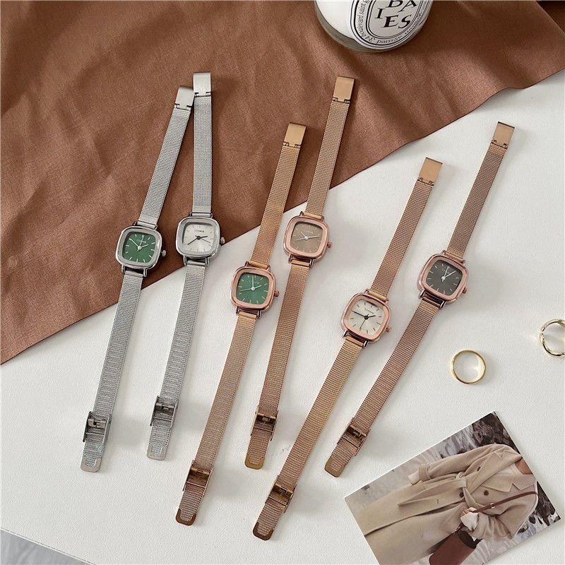 Đồng hồ nữ Ulzzang U94 kiểu mới thời trang mặt vạch tuyệt đẹp phong cách Hàn Quốc