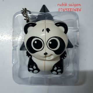 Móc khóa rubik Gấu yêu mini 2x2