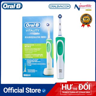 Bàn chải điện đánh răng tự động Oral-B D12 xanh lá làm sạch răng, hạn chế viêm nướu chính hãng