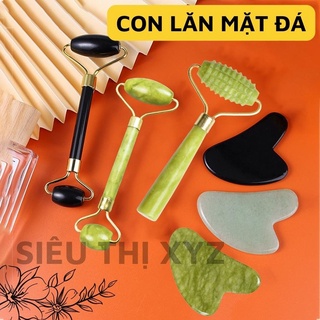 Cây Lăn Mặt Đá, Massage Mặt, Con Lăn Mát Xa Hai Đầu Bằng Đá Tự Nhiên Giúp Nâng Cơ, Mờ Nếp Nhăn Và Giảm Mỡ Body - Y88