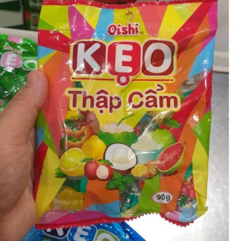 Kẹo Oishi gói 90g nhiều vị