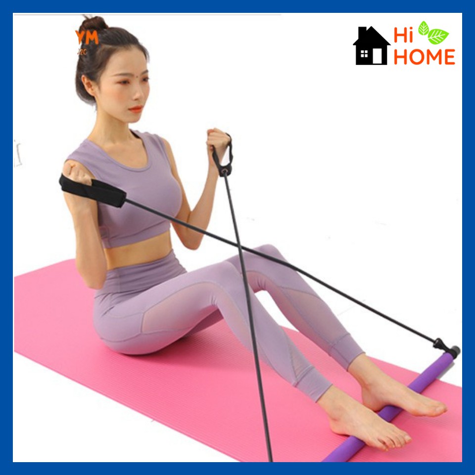 Thanh tập squat cơ mông đùi Pilates đa năng kháng lực tháo lắp dễ dàng tại nhà thay thế thiết bị phòng gym