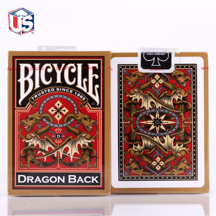 Bicycle Golden Double Dragon Back Playing Cards Paper Cards Magic Poker Card Magic Trick Collection Card Gaming Card