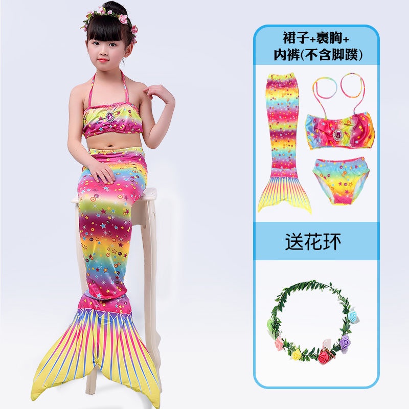 Bộ Đồ Bơi Đuôi Nàng Tiên Cá Xinh Xắn Dành Cho Bé Gái