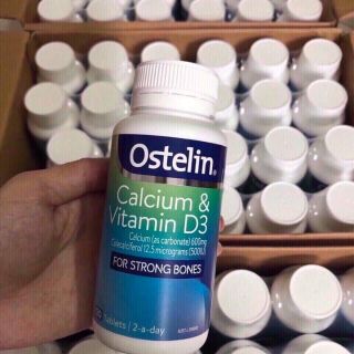 Mẫu mới ) Can xi bầu, Can xi Ostelin Vitamin D và Calcium cho bà bầu mẫu mới