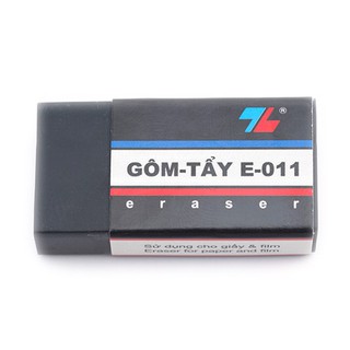Gôm Đen Thiên Long E-011 (Vỉ 1 Cục)