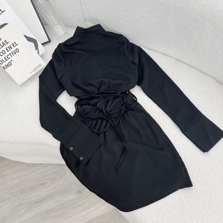 Đầm sơmi hở lưng - Chitchitstore
