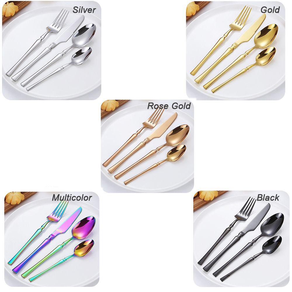 Bộ 4 Món Chén Dĩa Muỗng Nĩa Bền An Toàn Tái Sử Dụng Được