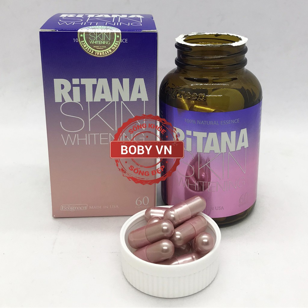Ritana hỗ trợ da trắng hồng tự nhiên, giúp làm mờ sạm nám, giảm thâm da do sẹo