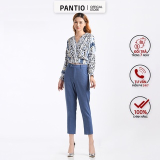 FAS52376 - Áo sơ mi cổ tim bo eo - PANTIO