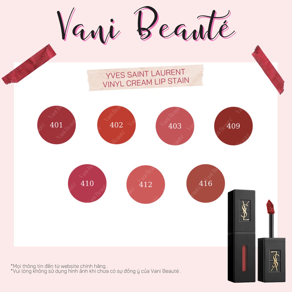 Son YSL Yves Saint Laurent Dòng Vinyl Fullsize 5.9ml | BigBuy360 - bigbuy360.vn