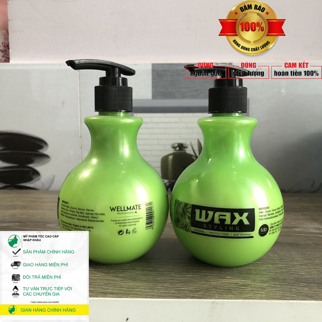 ✅ WAX GIỮ NẾP VÀ DƯỠNG DÀNH CHO TÓC UỐN XOĂN WELLMATE