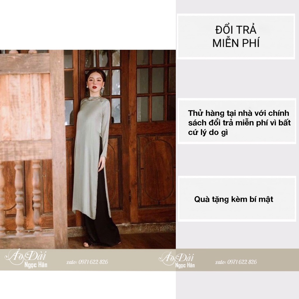 Áo Dài Nữ Xưa Dáng Suông Feather A10