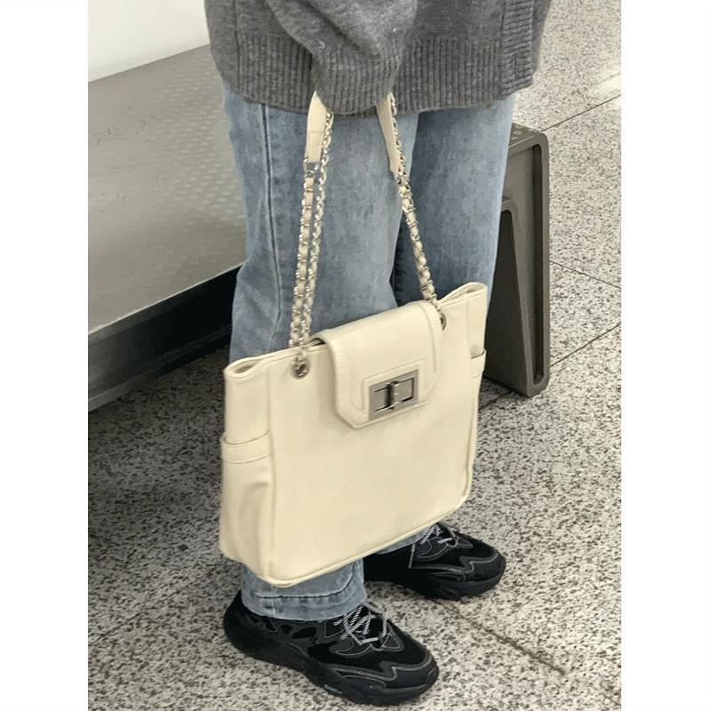 Túi Xách Da Bóng Phong Cách Retro Hàn Quốc Cho Nữ