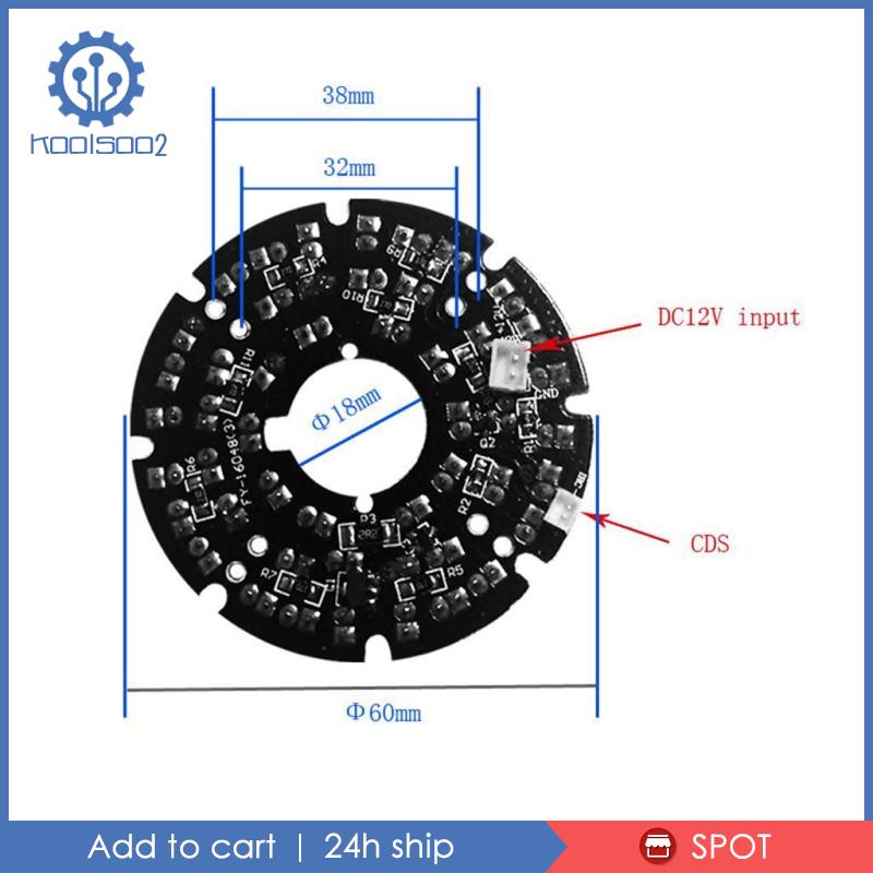 [Koolsoo2] Bảng Đèn LED Hồng Ngoại 940nm 48 LED IR Vô Hình Vào Ban Đêm