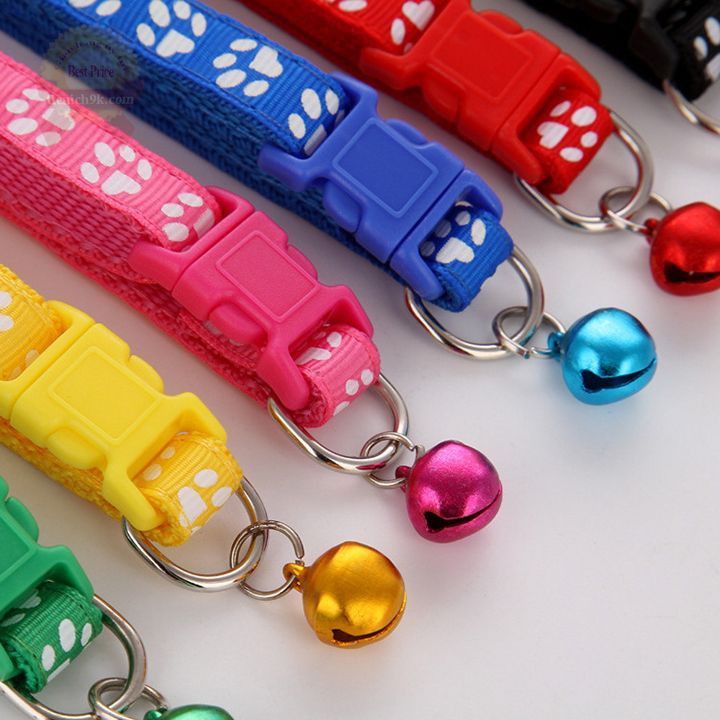 Vòng cổ chó mèo có chuông điều chỉnh độ to | Dây yếm chó mèo cún F775SP1