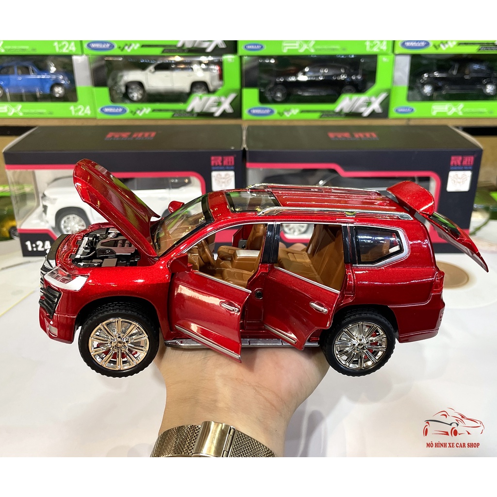 Xe mô hình hợp kim Toyota Landcruiser LC300 tỉ lệ 1:24 Carshop hãng Sheng Run 3 màu