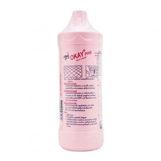 Nước tẩy nhà vệ sinh Toilet Okay Pink thái lan dạng chai 960ml