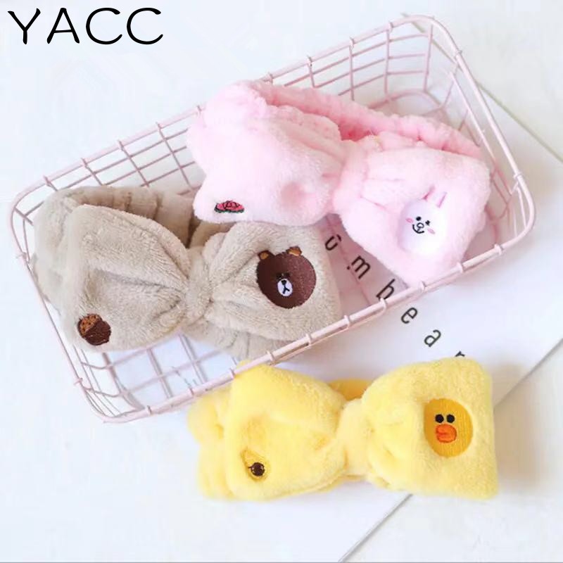 Băng đô rửa mặt trang điểm phong cách Hàn Quốc dễ thương