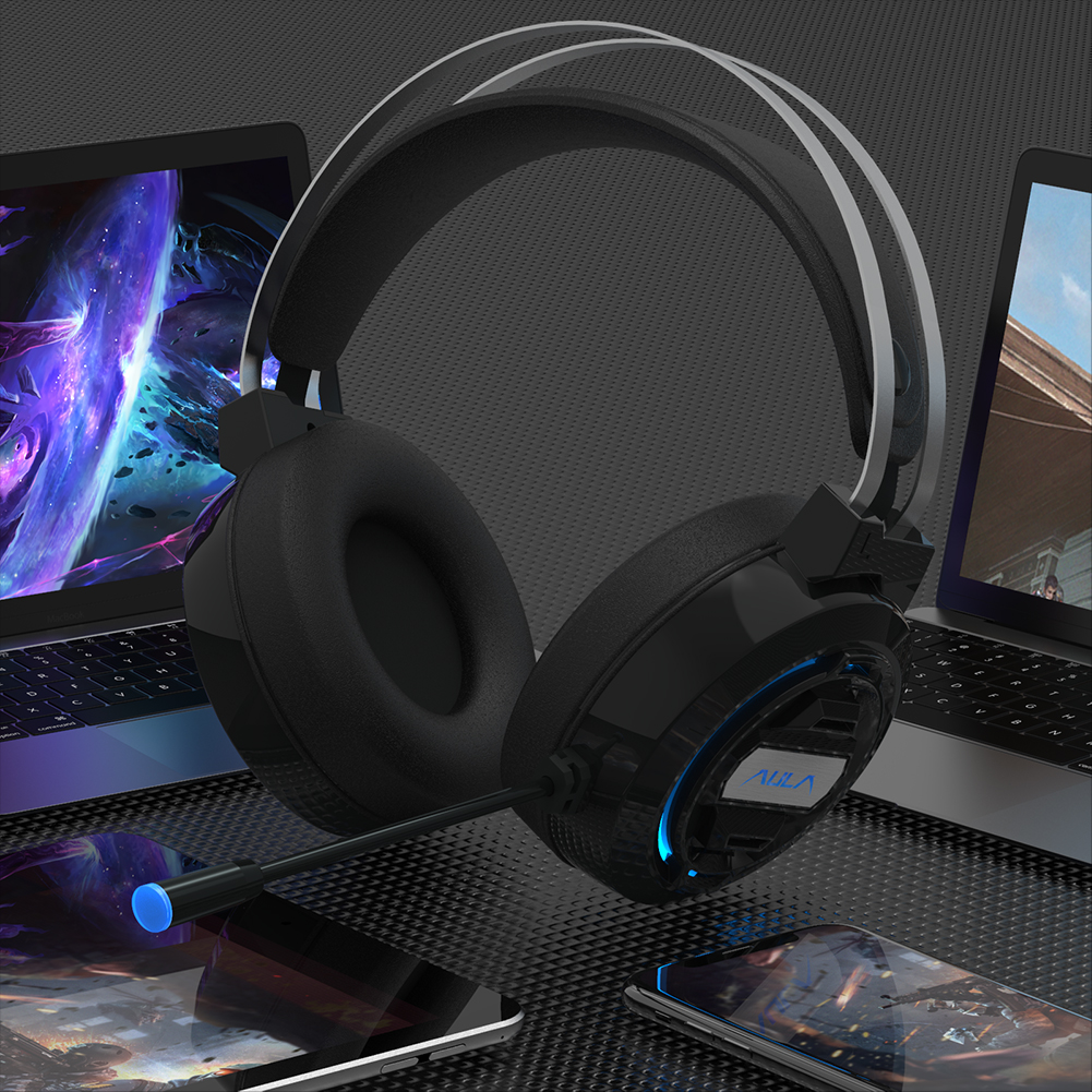 Tai nghe chơi game AULA S603 tích hợp micro siêu nhẹ chuyên dụng cho máy tính