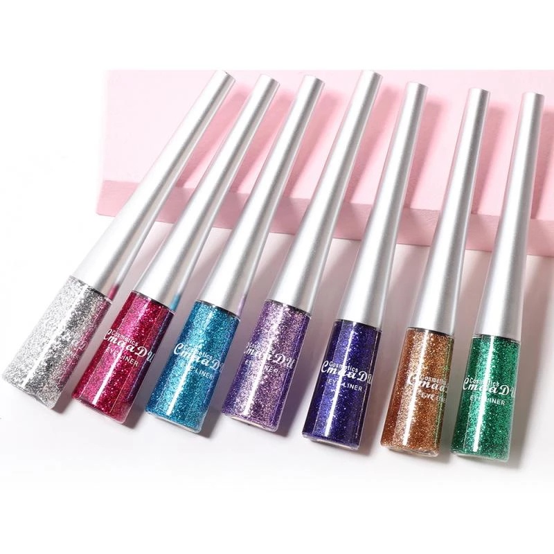 Bộ Bút Kẻ Mắt/Kẻ Mắt Nhũ Kim Tuyến 16 Màu Tùy Chọn Chống Thấm Nước Và Lâu Trôi Phong Cách Âu Mỹ